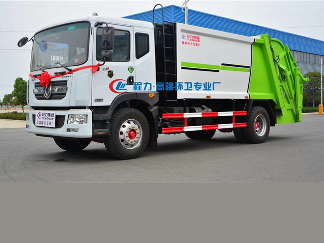 國(guó)六東風(fēng)D9壓縮垃圾車-程力高端環(huán)衛(wèi)壓縮垃圾車