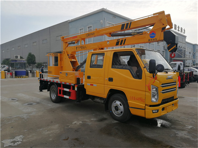 國六江鈴藍牌13米高空作業(yè)車-潤力高空作業(yè)車